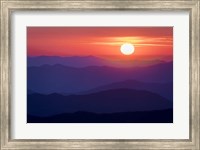 Framed Appalachian Sunset