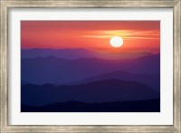 Framed Appalachian Sunset
