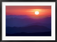 Framed Appalachian Sunset