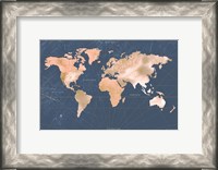 Framed Mindfully Marbled Map