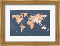 Framed Mindfully Marbled Map