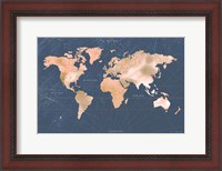 Framed Mindfully Marbled Map