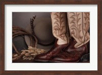 Framed Cowboy Boots XI