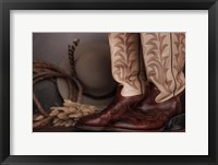 Framed Cowboy Boots XI