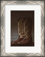 Framed Cowboy Boots VIII