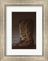 Framed Cowboy Boots VIII