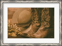 Framed Cowboy Boots V