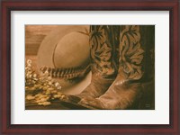 Framed Cowboy Boots V