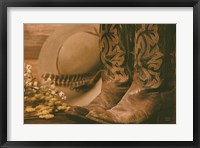 Framed Cowboy Boots V