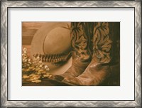 Framed Cowboy Boots V
