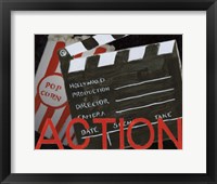 Lights Camera Action III Framed Print