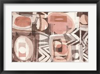 Framed Graphic Abstract III Blush