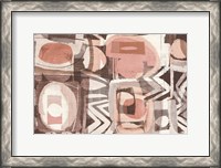 Framed Graphic Abstract III Blush