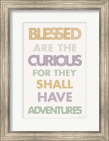 Framed Blessed are the Curious II Pastel