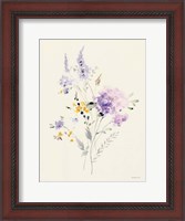 Framed Lilac Season I Pastel