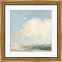 Framed Colorful Horizon II Blue