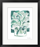 Light Green Tulips II Framed Print