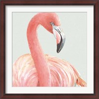 Framed Gracefully Pink II with Green