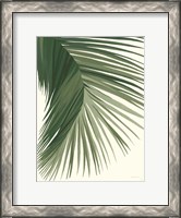 Framed Retro Big Leaf II Green