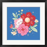 Framed Floral Bouquet I Bright