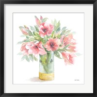 Framed Pink Amaryllis