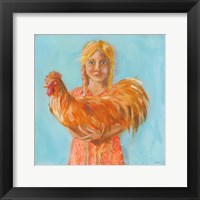 Framed Prize Rooster
