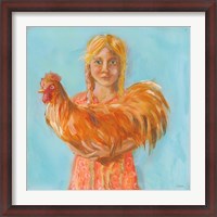 Framed Prize Rooster