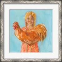 Framed Prize Rooster