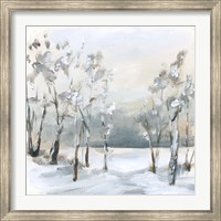 Framed Snowy Winter Trees