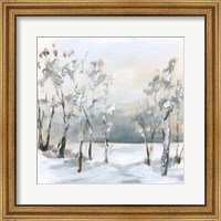 Framed Snowy Winter Trees
