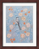 Framed Heirloom Chinoiserie Bird I