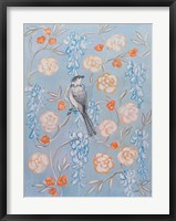 Framed Heirloom Chinoiserie Bird I