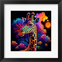 Framed Giraffe 1