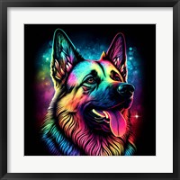 Framed German Shepherd