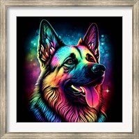 Framed German Shepherd