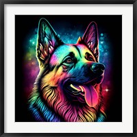 Framed German Shepherd