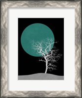 Framed White Tree and Big Moon