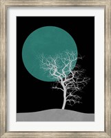 Framed White Tree and Big Moon