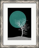 Framed White Tree and Big Moon