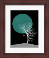 Framed White Tree and Big Moon