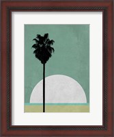 Framed Beach Palm Tree