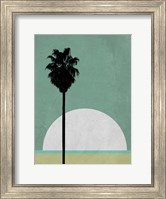 Framed Beach Palm Tree