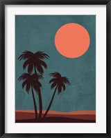 Framed Desert Palm Trees