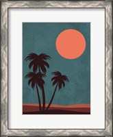 Framed Desert Palm Trees