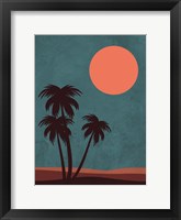 Framed Desert Palm Trees