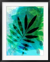 Framed Tropical Leaf Watercolor