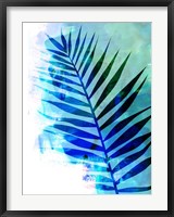 Framed Tropical Leaf Watercolor I