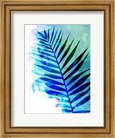 Framed Tropical Leaf Watercolor I