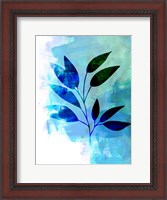 Framed Tropical Leaf Watercolor II