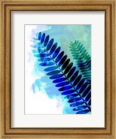 Framed Tropical Leaf Watercolor III